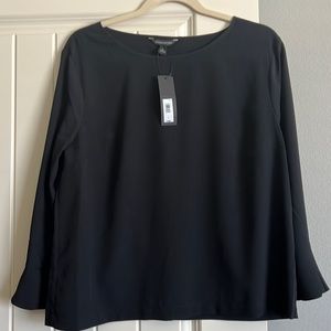 NWT Black 3/4 Sleeve Blouse